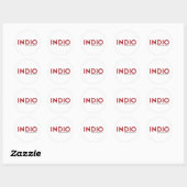 INDIO Round Stickers (Blatt)
