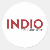 INDIO Round Stickers (Vorderseite)