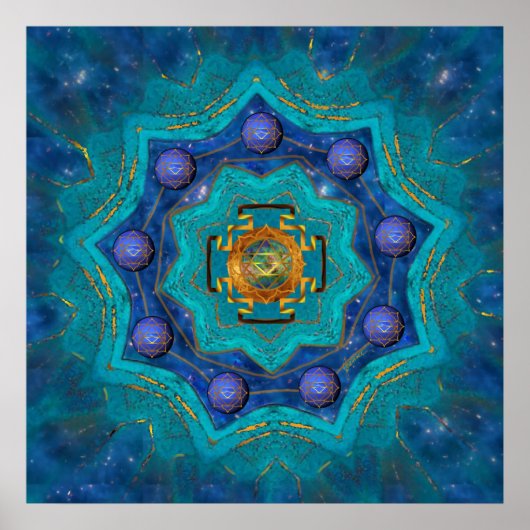 Indira Star Print Poster (Vorne)