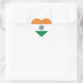 Indisch-Flag-Heftsticker Herz-Aufkleber (Tasche)