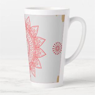 Indisch inspiriertes Design mit Mandalas Milchtasse