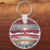 Indisch Österreichisch Österreich Baum Schlüsselanhänger (Rückseite)