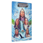 Indische Amerikaner Berühmte indische Häuptlinge m Klemmbrett (Rechts)