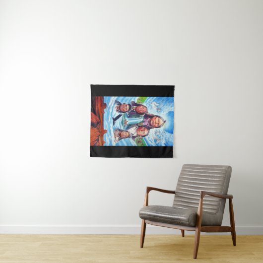 Indische Amerikaner Berühmte indische Häuptlinge m Wandteppich (Beispiel (Horizontal))