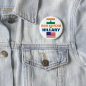 Indische Amerikaner für Hillary 2016 Button (Beispiel)