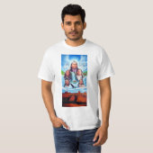 Indische Amerikaner geben Mens Moderne Trendsetter T-Shirt (Vorne ganz)