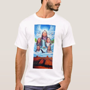 Indische Amerikaner malen Vorlage Mens White T-Shirt
