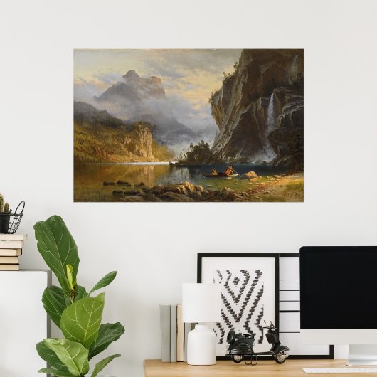 Indische Amerikaner sprechen vom Fischfang Poster (Heimbüro)