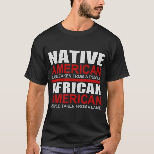 Indische Amerikaner und Afroamerikaner T-Shirt (Vorderseite)