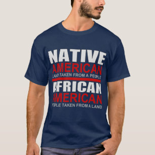 Indische Amerikaner und T - Shirt der Afroamerikan