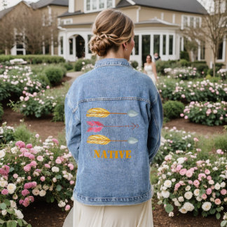 Indische amerikanische Arrow-Damen-Denim-Jacket Jeansjacke