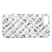 Indische amerikanische Bildsymbole Case-Mate iPhone Hülle (Rückseite (Horizontal))