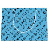 Indische amerikanische Bildsymbole Große Geschenkt Große Geschenktüte (Vorderseite)