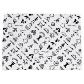 Indische amerikanische Bildsymbole Große Geschenktüte (Vorderseite)