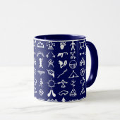 Indische amerikanische Bildsymbole Kaffeemaschine  Tasse (VorderseiteRechts)