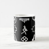Indische amerikanische Bildsymbole Kaffeetasse (Mittel)