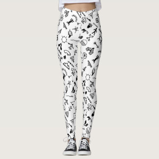 Indische amerikanische Bildsymbole Leggings
