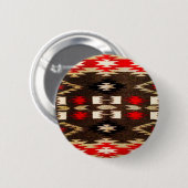 Indische amerikanische Stammesdesign-Printwerbung Button (Vorne & Hinten)