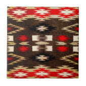 Indische amerikanische Stammesdesign-Printwerbung Fliese (Vorderseite)