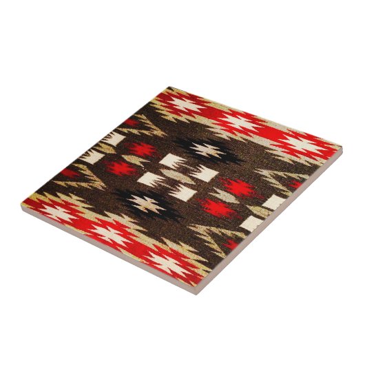 Indische amerikanische Stammesdesign-Printwerbung Fliese (Seite)