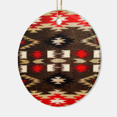 Indische amerikanische Stammesdesign-Printwerbung Keramikornament (Links)