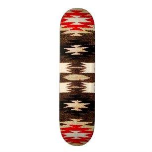 Indische amerikanische Stammesdesign-Printwerbung Skateboard
