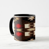Indische amerikanische Stammesdesign-Printwerbung Tasse (Vorderseite Links)