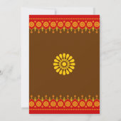 Indische Art-Brautparty-Einladung Einladung (Rückseite)