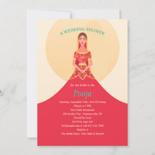 Indische Babyparty-Einladung Einladung