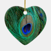 Indische Blaupfauenfresser Keramikornament (Hinten)