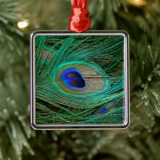 Indische Blaupfauenfresser Ornament Aus Metall (Baum)