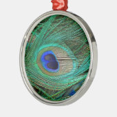 Indische Blaupfauenfresser Silbernes Ornament (Links)