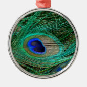 Indische Blaupfauenfresser Silbernes Ornament (Vorne)