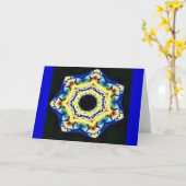 Indische Blume Karte (Gelbe Blume)