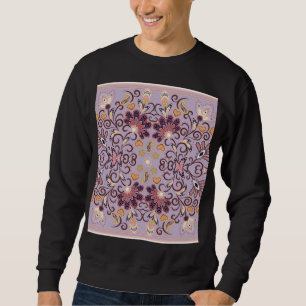 Indische Blumendecke: hübsches pastellfarbenes Mus Sweatshirt