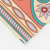 Indische Blumengrenzen Nahtloses Muster Fleecedecke (Ecke)