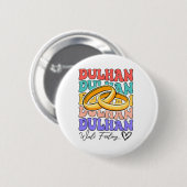Indische Braut zu sein Bridal Desi Wedding Dulhan  Button (Vorne & Hinten)
