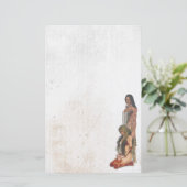 Indische Couple Stationery Briefpapier (Stehend Vorderseite)