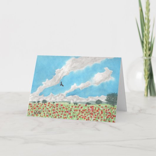 Indische Decken Dankeskarte (Vorderseite)