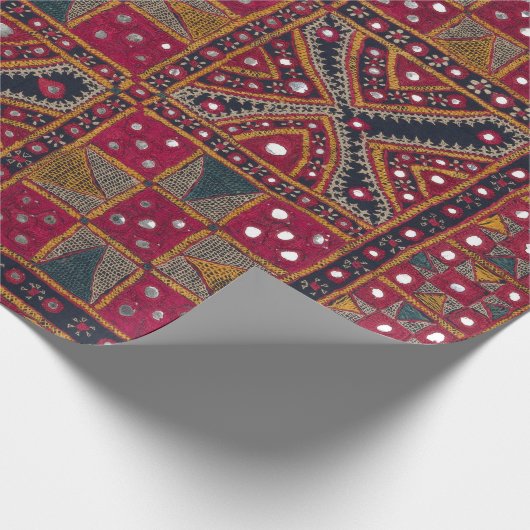 Indische Dekorationskunst Print Geschenkpapier (Ecke)