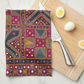 Indische Dekorationskunst Print Geschirrtuch (Viertel Falte)