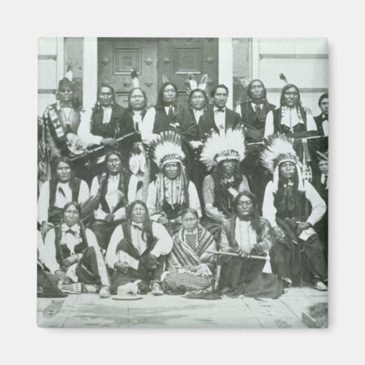 Indische Delegation von sechs führenden Persönlich Magnet (Vorne)
