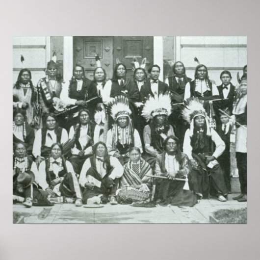 Indische Delegation von sechs führenden Persönlich Poster (Vorne)