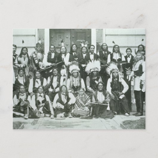 Indische Delegation von sechs führenden Persönlich Postkarte (Vorderseite)