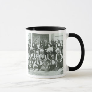 Indische Delegation von Sioux-Führern in Tasse