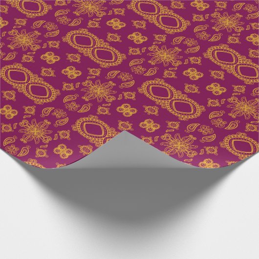 Indische Design Geschenkpapier (Ecke)
