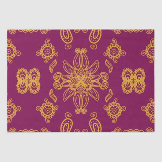 Indische Design Seidenpapier (Vorderseite)