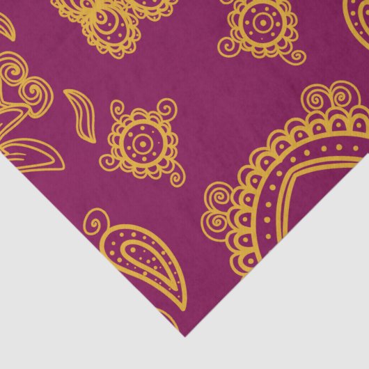 Indische Design Seidenpapier (Detail)