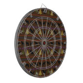 Indische Designs Dartscheibe (Vorderseite Links)