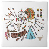 Indische Designs Fliese (Vorderseite)